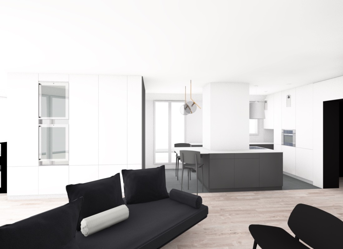 Appartement avec terrasse panoramique à Paris 15e